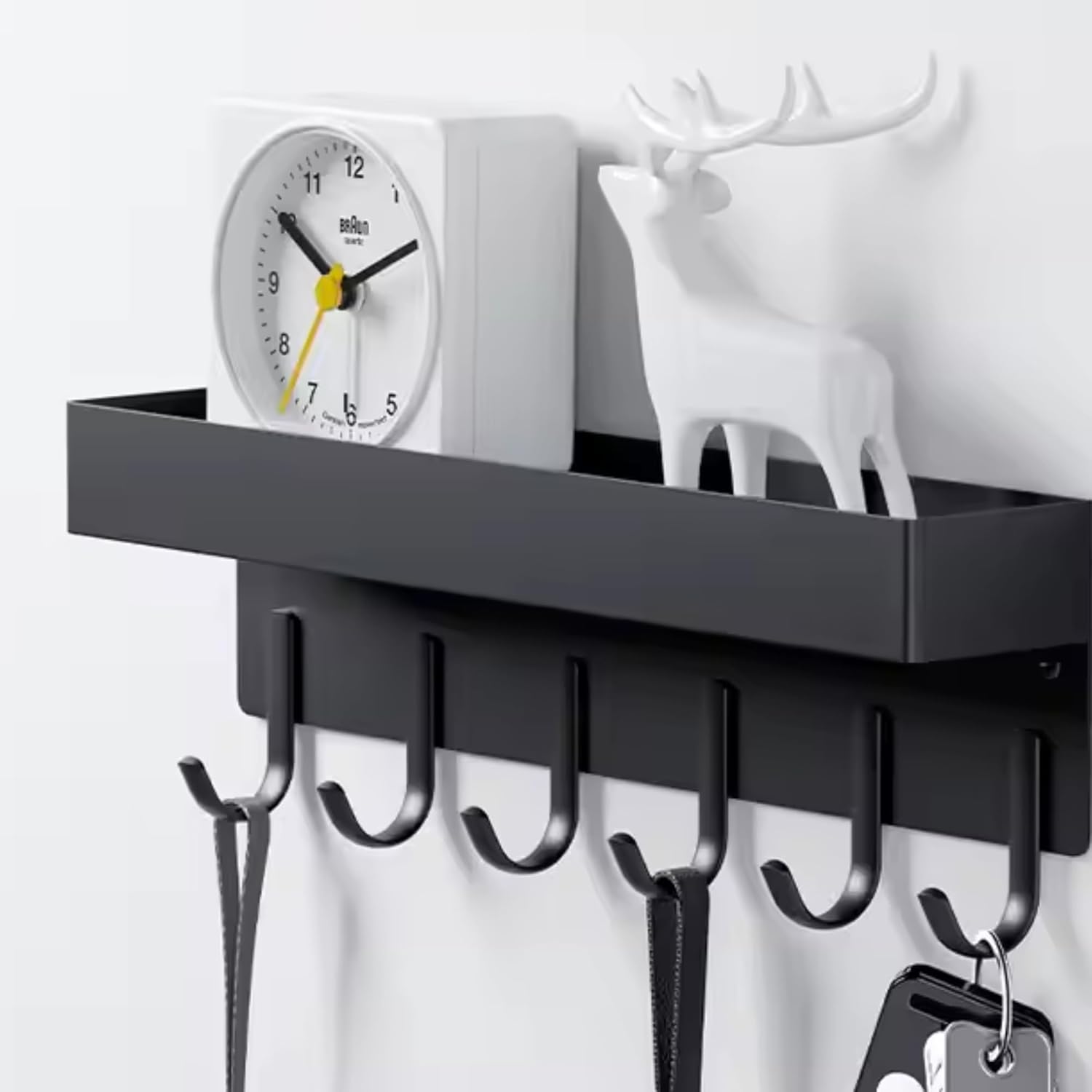 DOMIRA Wall Mounted Key Holder Self-Adhesive Key Rack DOMIRA Wall Mounted Key Holder Self-Adhesive Key Rack
